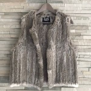 525 America rabbit fur vest